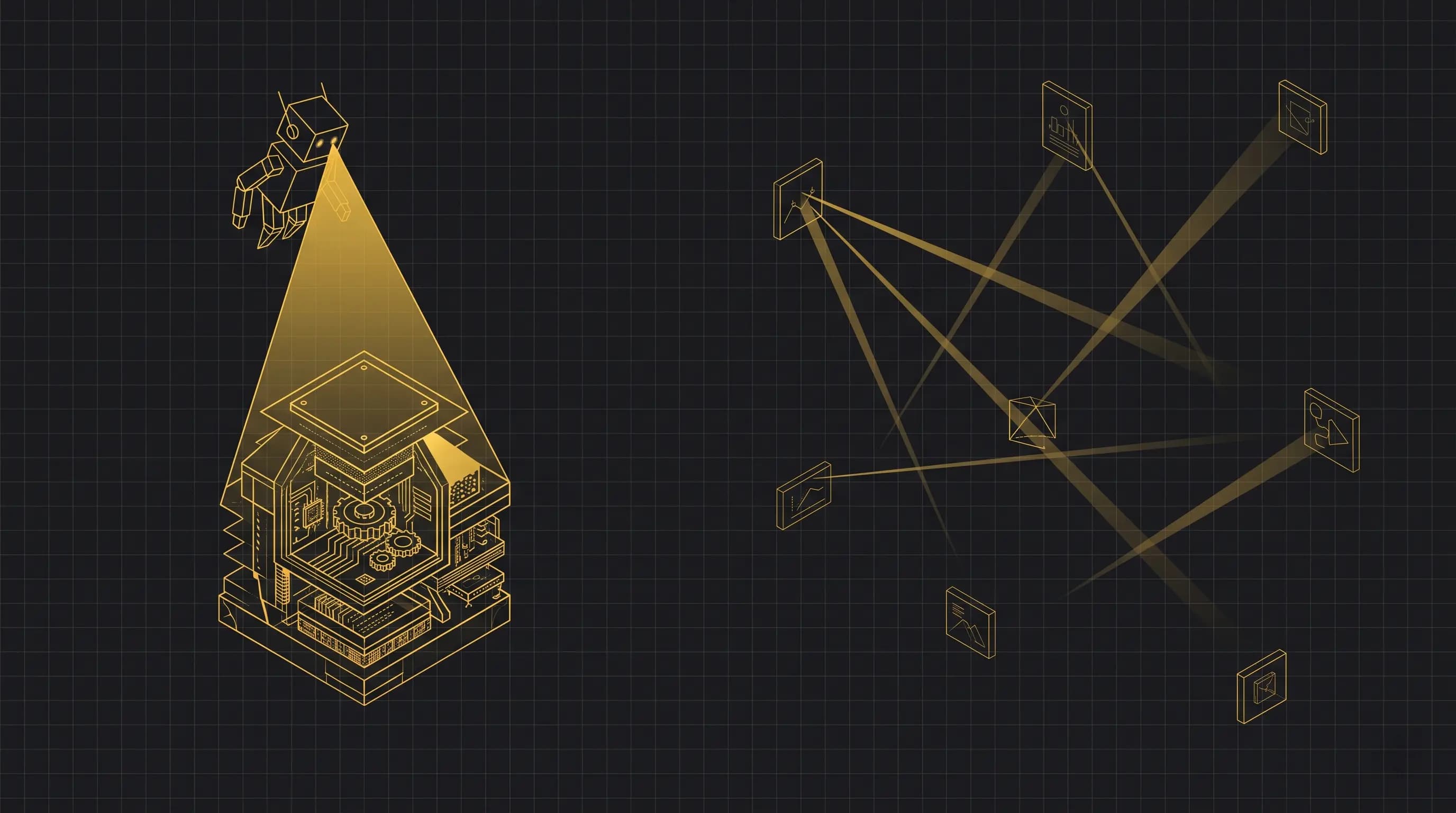 Ilustración de enfoque boutique vs enfoque disperso — dedicación completa por proyecto